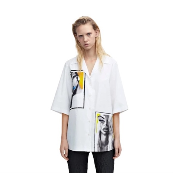 Acne Studios Albion Portrait Printed Short Sleeve
Shirt PSS15 WMNS Size 36 New - Picture 3 of 8